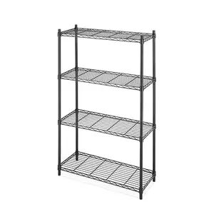 Küche Restaurant 4 Tiers Chrome und Pulver Beschichtet Metall Lagerung Draht Regal/Verstellbare Edelstahl Lagerung Rack