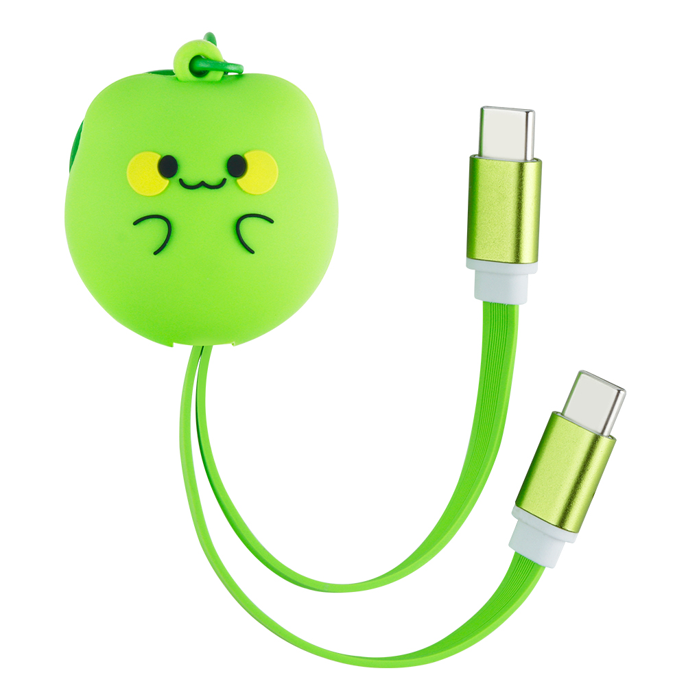 Cable de carga rápida retráctil Green Frog de 60 W