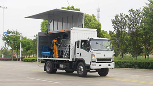 HOWO 4WD Mobile Repair Workshop Vehicle 4x2 Mining Service Tool Truck For Sale - Product Image 5