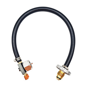 Manguera de recarga de propano con válvula de alivio de presión de 3/8 pulgadas y cierre de gas para tanques de Mapp y propano de uso general - Product Image 4