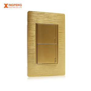 Mẫu Miễn Phí <span class=keywords><strong>118</strong></span> Loại Vàng Màu Home Tường Ổ Cắm Và Thiết Bị Chuyển Mạch 220V Đôi Gang 1 Way 2 Way 3 Way - Product Image 1