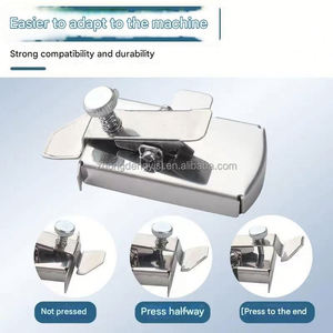 Guide de ourlet universel multifonctionnel pour machines à coudre, jauge magnétique, localisateur de bordure en acier et alliage d'aluminium - Product Image 4
