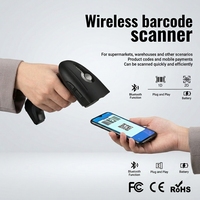 Escáner de Códigos QR de Alta Velocidad con Sensor CMOS Serie JR 815, Batería de 2000 mAh, Bluetooth, USB, Plug & Play, Lector de Códigos de Barras Portátil
