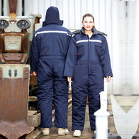Vêtements de protection unisexes pour le travail, combinaisons d'hiver résistantes au froid, coupe-vent et épaisses, uniforme de travail chaud