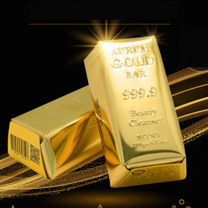 AURUM Barre de beauté de luxe en or 24 carats, nettoyant tout-en-un anti-pollution pour peaux grasses, hypoallergénique, certifié ISO 22716, fabriqué en Corée - Product Image 2