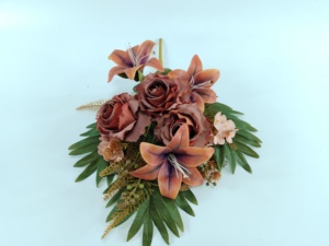 Ramo de Rosas Artificiales Hechas a Mano de Alta Calidad, Rosas de Seda de Larga Duración para Navidad, <span class=keywords><strong>Festival</strong></span> de Primavera y Bodas - Product Image 4