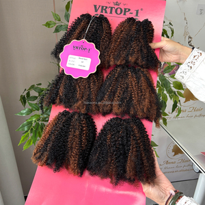 Bestseller P1b-30 #   Set di Extension per Capelli Afro Kinky in Misto Capelli Umani, Pronta Consegna, 10 Colori - Product Image 1
