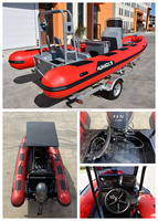HF Chine RIB 620cm RIB620 Hypalon Matériel Gonflable Rigide Pliant 20ft Rib Bateau à Vendre