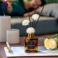 Penyegar Udara Aromaterapi Gardenia Tanpa Api Aroma Tahan Lama Botol Kaca Awet Hemat Biaya Kotak Hadiah Toilet