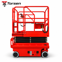 Plateforme de travail électrique portable mini-ciseaux élévatrice 300 kg 3 m 3,9 m 4,8 m pour la décoration et l'entretien