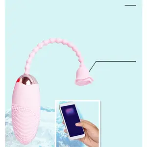 Vibrador Rosa femenino para teléfono móvil, aplicación remota para teléfono móvil, vídeo de voz, productos para adultos