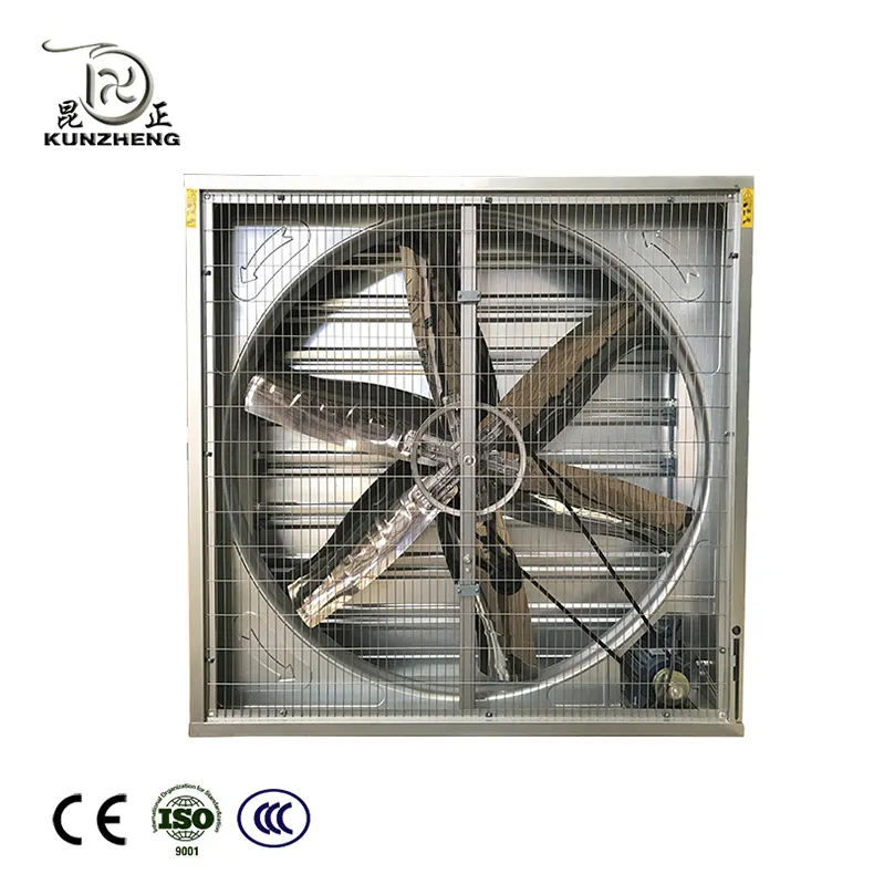 Ventilateur industriel à pression négative en acier inoxydable 304 à faible bruit et résistance à la corrosion de haute puissance adapté à l'usine d'aquaculture