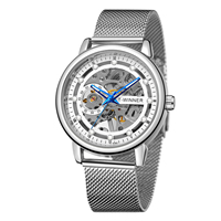 Forsining – montre squelette classique pour hommes, montres à Tourbillon automatique, Top marque de luxe, bracelet en cuir, Phase de lune, horloge mécanique