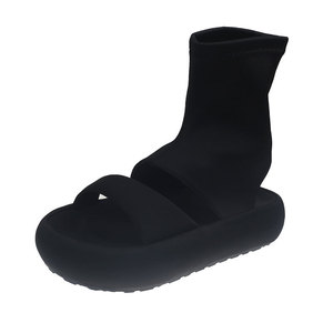 Sandales Joker à bout ouvert pour femme, nouvelle collection été 2025, à semelle épaisse compensée, élastiques et ajustables, pour <span class=keywords><strong>l</strong></span>'extérieur, modèle 26 - Product Image 5