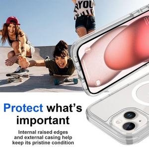 Effet tampon Original Luxury TPU <span class=keywords><strong>PC</strong></span> Magnetic Sports Design pour iPhone 15 Plus et 14 Plus Safe Shockproof Case - Product Image 4