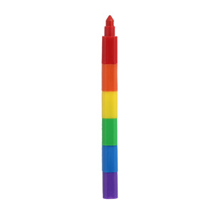 Échantillon gratuit empilables faveurs colorées à construire ensemble de crayons <span class=keywords><strong>arc</strong></span>-<span class=keywords><strong>en</strong></span>-<span class=keywords><strong>ciel</strong></span> bricolage pour l'école bureau fête d'anniversaire crayons empilables - Product Image 4