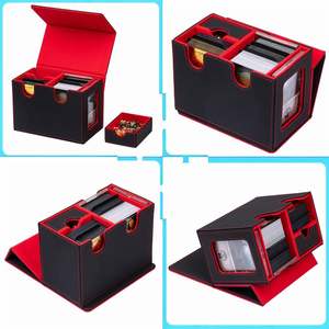 Windowed Pu Leather Eco-Friendly Funny Waterproof Lightweight Card <b>Box</b> 160+ Magic Gathering Commander Indoor <b>Gaming</b> - Product Image 2