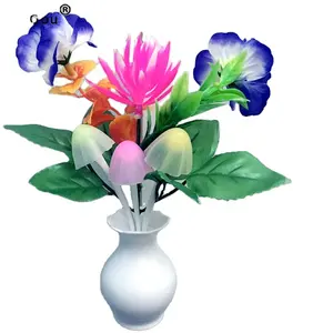 Vaso a emissione intelligente luce per atmosfera di fiori colore colorato LED plug-in light control induzione piccola luce notturna