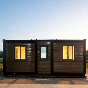Maison conteneur moderne extensible à 2 chambres, unité préfabriquée de luxe pour jardin avec cuisine et toilettes - Product Image 3