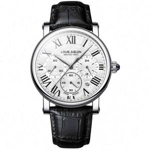 Nuevo Reloj de Aleación Multifuncional Impermeable de Moda Transfronteriza para Mujer, Correa de Cuero Genuino de Alta Gama, Corona Digital en Espiral, Estilo Casual - Product Image 6