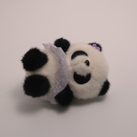 Boneka Panda Lucu Berpakaian Renda Grosir, Boneka Panda Berpola Bunga Manis untuk Hadiah Teman Anak yang Menggemaskan