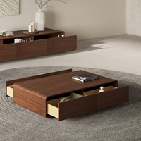 Vente Directe Usine : Table Basse de Luxe Moderne, Ensemble de Meubles de Salon, Tables Basses en Bois avec Tiroir, Ensemble de Tables à Thé