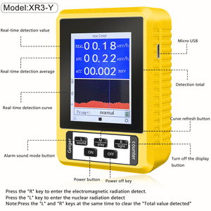 XR-3 BR-9C Nuclear <b>Radiation</b> <b>Detector</b> 2-in-1 EMF Tester Geiger Counter LCD Display Screen Personal Dosimeter EMF Meter - Product Image 5
