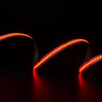 Bande lumineuse LED haute luminosité RGBW COB, flexible, dimmable, 896 LED/m, 24V, 12mm, 20W/m, bande lumineuse COB