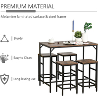 Ensemble table et chaises de restaurant au design industriel moderne, avec structure métallique, couleur personnalisable, pour hôtels et écoles (vente en gros)