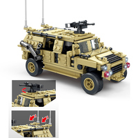 395 pièces Swat véhicule blindé jouet avec soldat véhicules militaires Dongfeng Mengshi armure camion bloc de construction briques modèle Kit