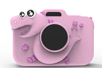 Caméra pour enfants avec objectif simple/double en option, caméscope jouet de marque OEM, selfie, zoom numérique 1080P/720P, lumière d'appoint, MP3 amusant