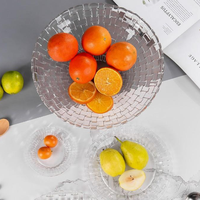 Assiettes de présentation en verre transparent pour hôtels, mariages et dîners – Vaisselle décorative