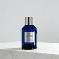 Flacon de parfum de luxe avec boîte vide 30ml 50ml 100ml, flacon de parfum en verre avec bouchon personnalisé, étiquette métallique, flacon de parfum élégant