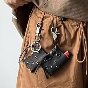 Étui à briquet style punk, porte-clés, pochette en cuir pour badges, accessoires de survie pour le camping et la randonnée en extérieur - Product Image 3