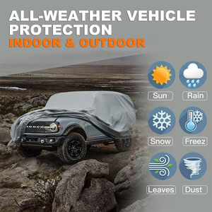 Funda para Auto Completa, Impermeable, Resistente a los Rayos UV, para Todo Clima, Ajuste Personalizado para <span class=keywords><strong>Bronco</strong></span> de 2 Puertas, Funda de Auto de Tela No Tejida - Product Image 3