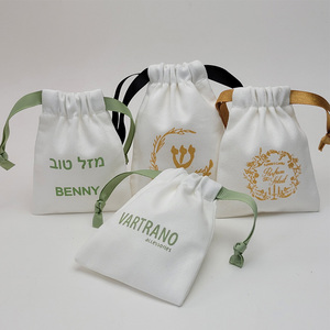 Sacs cadeaux en toile sergé avec cordon de serrage pour bijoux, pochettes anti-poussière pour cadeaux, maquillage, bougies - Product Image 6
