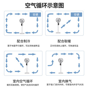 Smart <b>Fan</b> F610 8 Inch With <b>Remote</b> <b>Control</b> Voice <b>Control</b> Light For Home Dormitory - Product Image 5