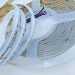 Новинка: светодиодная лента RGB COB, ширина 10 мм, 24 В, 576 светодиодов на метр, с драйвером, для лестниц, ступеней, внутреннего освещения, коридоров - Product Image 1