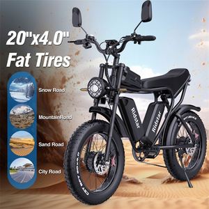 Ridstar Q20 Pro 20 ''eBike มอเตอร์คู่52V 40AH ยางหน้ากว้างจักรยานไฟฟ้าวิบากสำหรับผู้ใหญ่ - Product Image 6