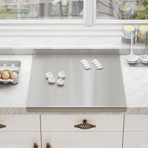 Panel de amasado antideslizante de acero inoxidable 304 grueso <span class=keywords><strong>para</strong></span> uso doméstico y en la cocina, <span class=keywords><strong>tabla</strong></span> de cortar, <span class=keywords><strong>tabla</strong></span> <span class=keywords><strong>para</strong></span> hornear, tablas de cortar de <span class=keywords><strong>verduras</strong></span> - Product Image 2