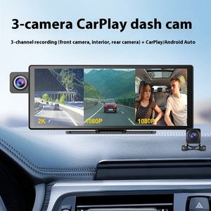 <span class=keywords><strong>3</strong></span>摄像头10.26英寸无线CarPlay安卓自动行车记录仪行车记录仪车载监视器前2k后1080P Carplay屏幕 - Product Image 4