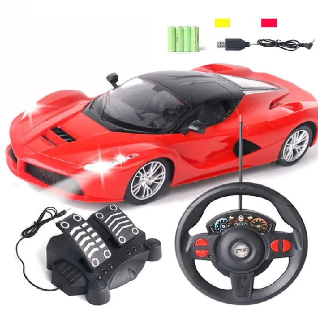 00356 1/12 simulazione in scala 4WD gioco sterzo Gravity Sensing 4x4 volante PedalGamepad RC Toys Car for Kids