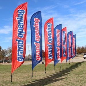 Cờ Quảng Cáo In Tùy Chỉnh Quảng Cáo Khuyến Mại 2.8M Cờ Lông Vũ Bali Swooper Cờ Bãi Biển Bay - Product Image 2