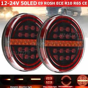 Feux arrière LED ronds 5,3 pouces 1/2/4/6X pour camion, remorque, voiture, bus, fourgonnette, bateau, caravane, camionnette, tracteur - Feux stop, feux de position, clignotants - Product Image 1