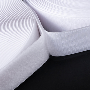 Bandes auto-agrippantes en nylon blanc personnalisées, double étanchéité, à coudre, auto-adhésives, écologiques, pour vêtements, bagages et sacs - Product Image 2