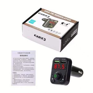 เครื่องส่งสัญญาณ FM ไร้สายในรถยนต์ X3 หน้าจอ LED ขนาดใหญ่ ชาร์จเร็ว 3.1A รองรับ TF การ์ด ยูเอสบี ดิสก์ เครื่องเล่น MP3 ในรถยนต์ ชุดแฮนด์ฟรี - Product Image 1
