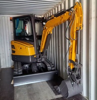 Excavator 3.5 Ton 4 Ton Mesin Kubota Crawler Digger Mini Excavator Pertanian Dengan Bucket Ber-Thumb