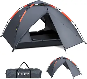 Pop Up Tendas Impermeáveis Portátil Família Automática Dobrável Ao Ar Livre Leve Removível Canopy Reticule Camping Caminhadas Tenda