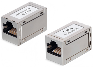 <strong>Premier</strong> Cable Shielded CAT6A CAT6 Inline Coupler RJ45 Female Female Keystone Jack Ethernet Connector Gold-plated Copper <strong>Contacts</strong> - Product Image 2