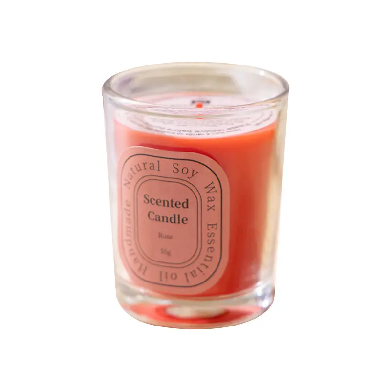 Diseño clásico, velas aromáticas relajantes, aroma personalizado, cera de soja, vela perfumada de rosa